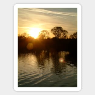 Abberton sunset Sticker